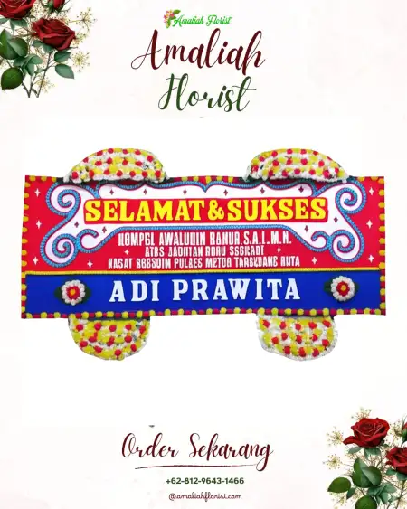 Papan Bunga Ucapan Selamat Sibanggede